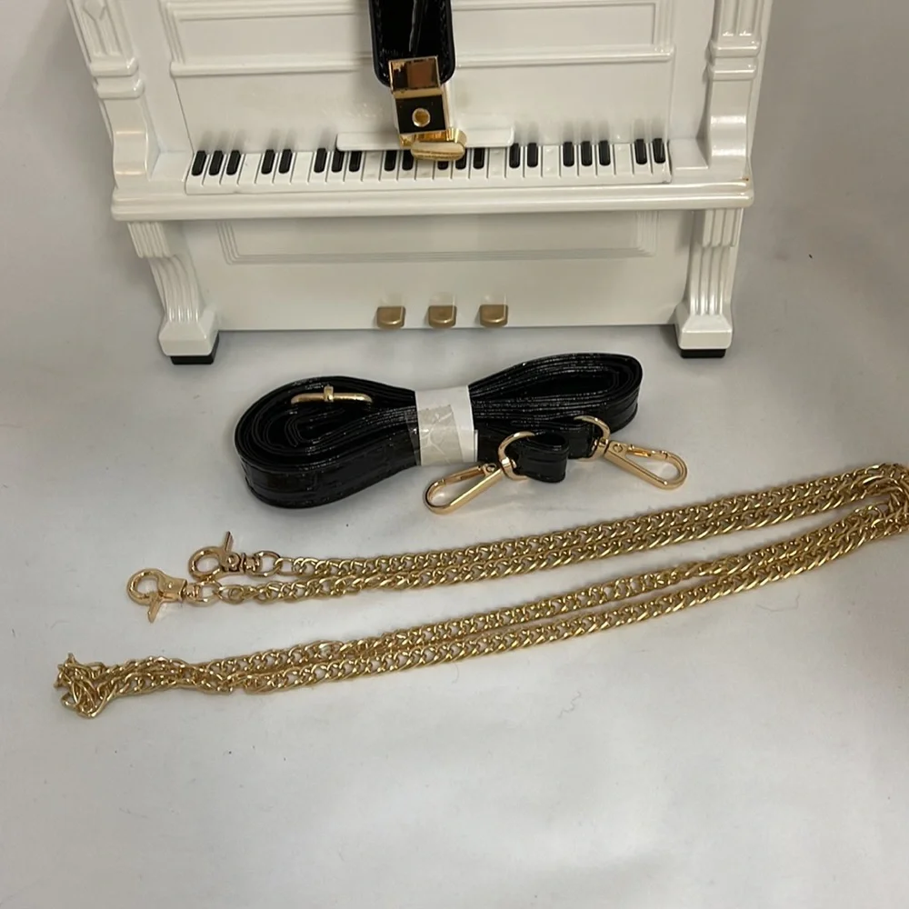 🆕 White Piano Crossbody Novelty Purse Bag - Picture 9 of 12